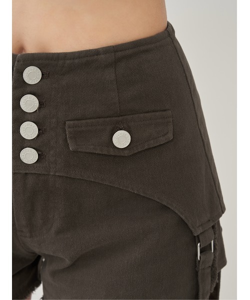 Darich（ダーリッチ） パンツ レイヤードツイルショートパンツ