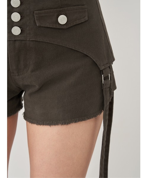 Darich パンツ レイヤードツイルショートパンツ レディース