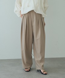 PUAL CE CIN
ヴィンテージライクデニムバンドカラーシャツ pual ce cin スラックス パンツ ツータック ウエストゴム