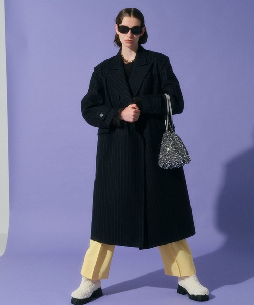 MAISON SPECIAL（メゾンスペシャル） チェスターコート 38 ネイビー