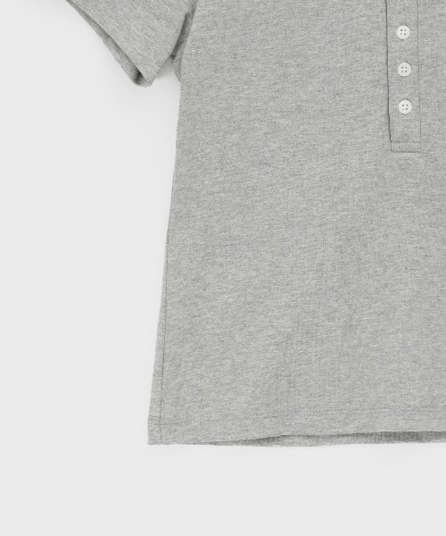 BLACKUP tシャツ 「MADE」 メルビンヘンリーネックカラー半袖T