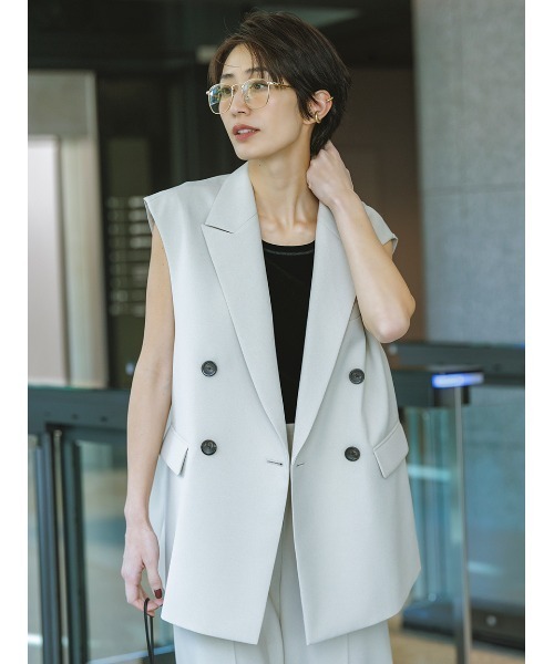 「Mila Owen」 ベスト 1 ライトベージュ レディース
