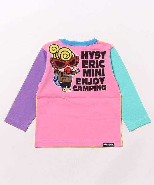 ヒステリックミニ　キッズ服 トップス セット 80〜100cm HYSTERIC MINI（ヒステリックミニ） tシャツ CAMP FIRE WITH MINI AND