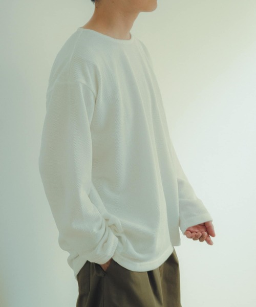 「ITEMS URBANRESEARCH」 長(zhǎng)袖Tシャツ MEDIUM オフホワイト メンズ