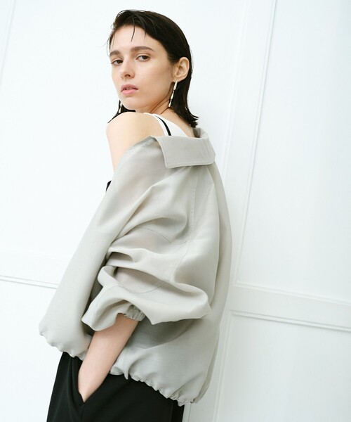 allureville（アルアバイル） ジップアップブルゾン 2 ブラック