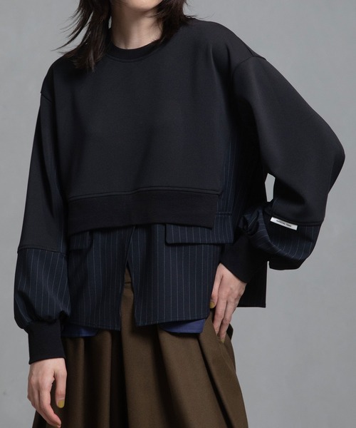 マルシャルテル　tシャツ Tシャツ レイヤードデザイントップス レディース MARECHAL TERRE tシャツ レイヤードデザイントップス レディース