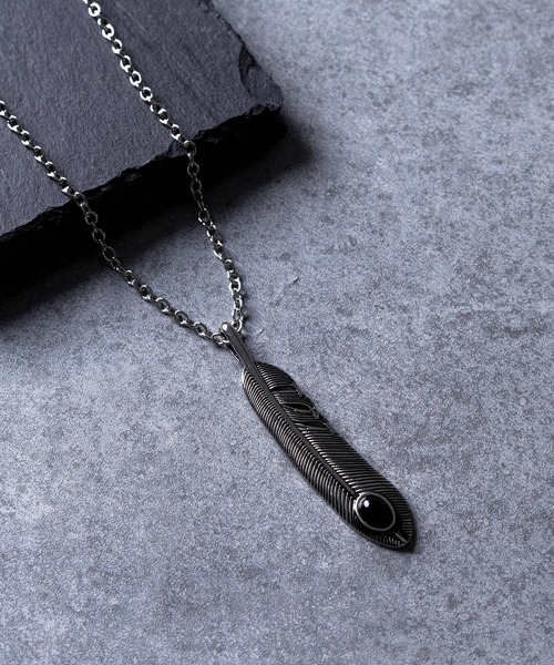 ネックレス 「91-1」フェザーネックレス メンズ レディース : ZOZOTOWN