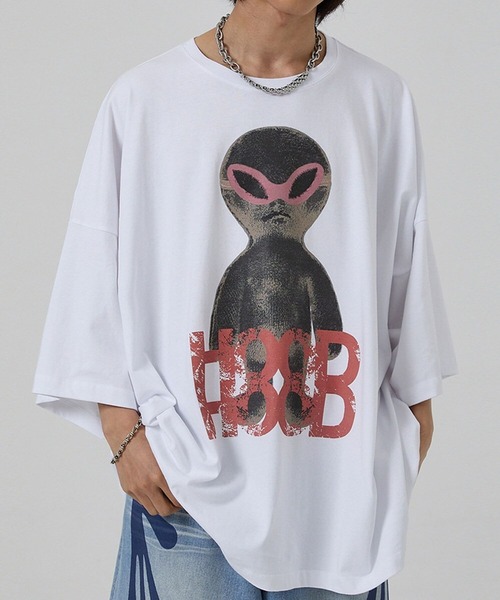 tシャツ 「UNISEX」HOODHOOD／AlienOverfit Ｔ レディース メンズ