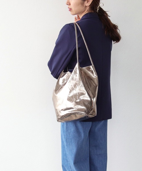 「cache cache」 トートバッグ FREE ゴールド レディース_画像7