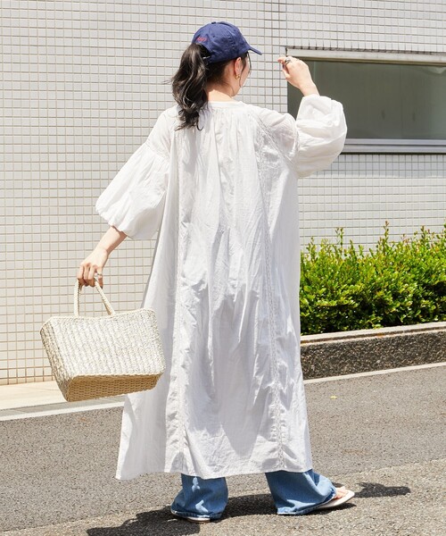 FREAK'S STORE（フリークスストア） 7分袖ワンピース MEDIUM オレンジ