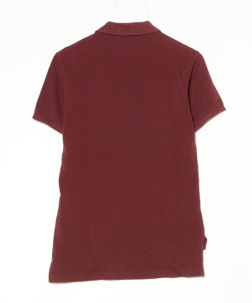 「SCYE BASICS」 ワンポイント半袖ポロシャツ 36 レッド メンズ_画像2