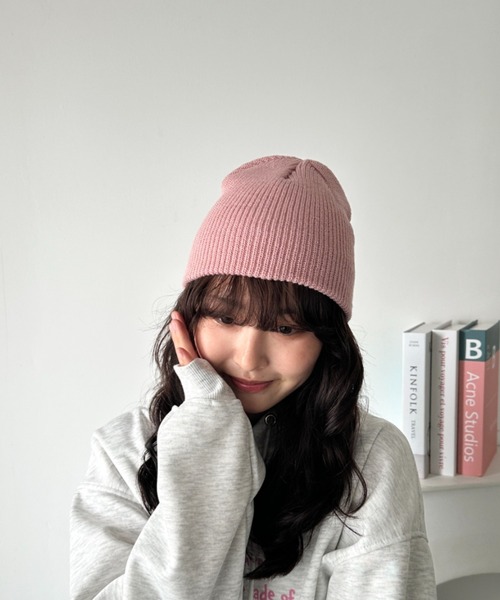 超高級カシミヤ製✨️　ブルネロクチネリ　ニットキャップ　淡いピンク シャネル CHANEL ニット キャップ AAB453 ピンク カシミヤ ニット