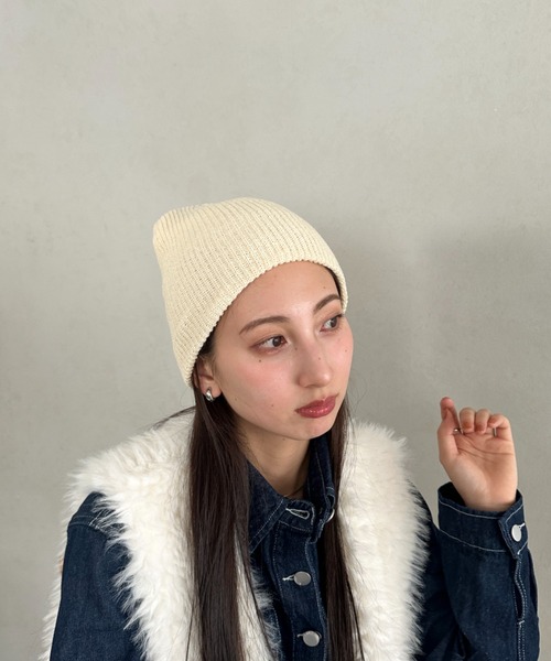 ニット帽 ニットキャップ 「8色展開」ニット帽子 リブニット ビーニー