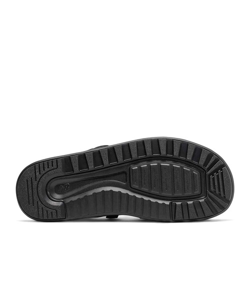 「New Balance」 フラットサンダル 23cm ブラック レディース_画像3