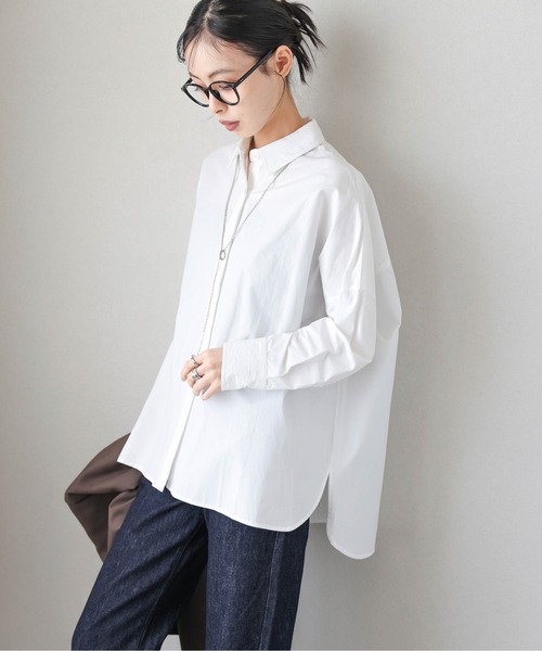 Lajour ブラウス シャツ 「日本製」オーバーサイズシャツ レディース