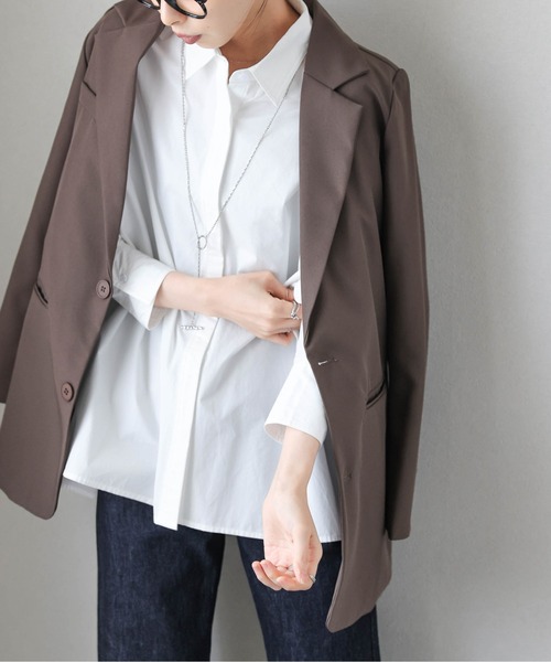 Lajour ブラウス シャツ 「日本製」オーバーサイズシャツ レディース