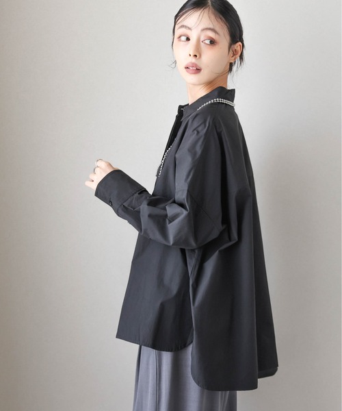 Lajour ブラウス シャツ 「日本製」オーバーサイズシャツ レディース