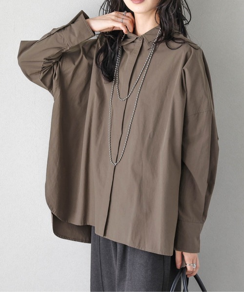 Lajour ブラウス シャツ 「日本製」オーバーサイズシャツ レディース