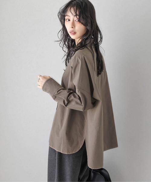 Lajour ブラウス シャツ 「日本製」オーバーサイズシャツ レディース