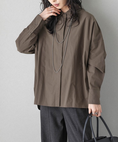 Lajour ブラウス シャツ 「日本製」オーバーサイズシャツ レディース