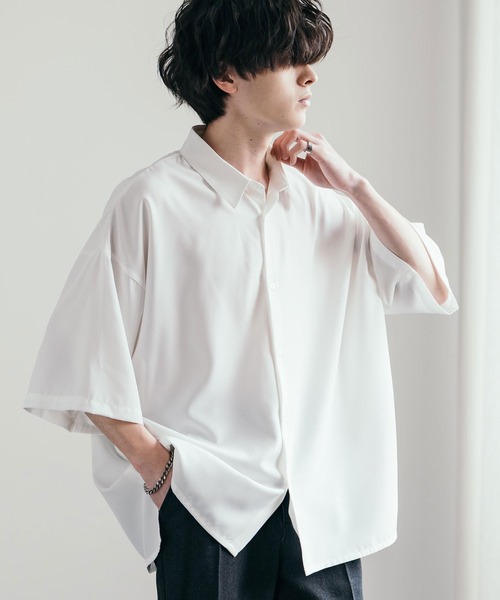 「Rocky Monroe」 半袖シャツ M ブルー メンズ_画像3