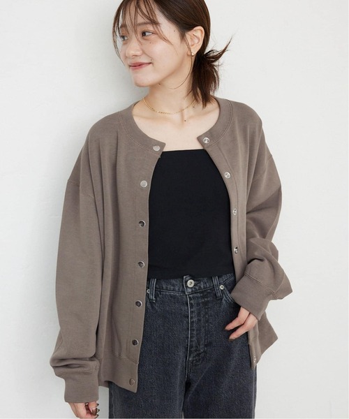 美品 スローブイエナ ダブルフェイスジャージースナップカーディガン 追加3》ダブルフェイスジャージースナップカーディガン（カーディガン