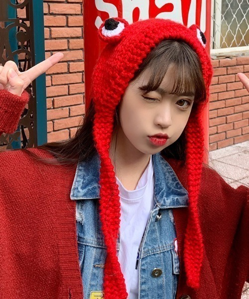 Mayree 耳当て イヤーマフ 「urge select」「アニマルシリーズ」カエル