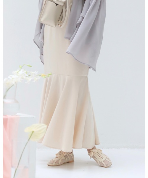 「muguet」 キャミソールワンピース FREE ピンクベージュ レディース_画像2