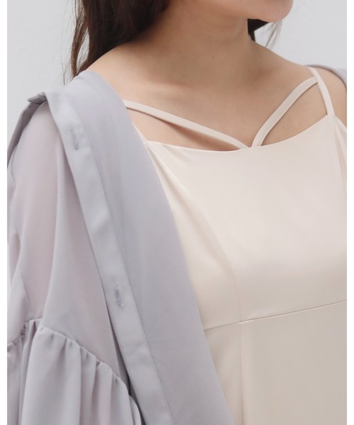 「muguet」 キャミソールワンピース FREE ピンクベージュ レディース_画像4