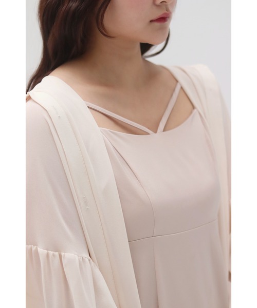 「muguet」 キャミソールワンピース FREE ピンクベージュ レディース_画像9