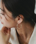 フープ ピアス ツイストフープピアス レディースの詳細画像5