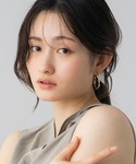 フープ ピアス ツイストフープピアス レディースの詳細画像1