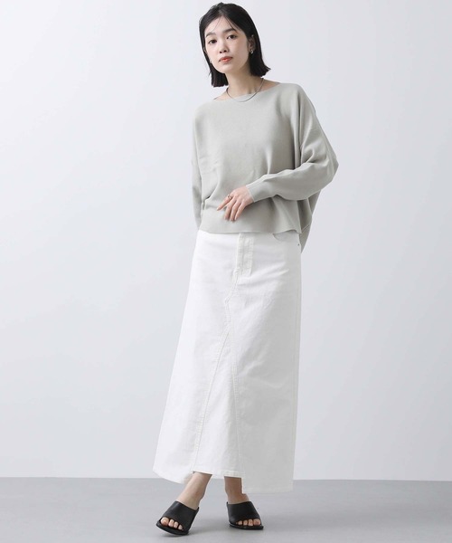 「Gready Brilliant」 長袖ニット FREE オフホワイト レディース_画像3