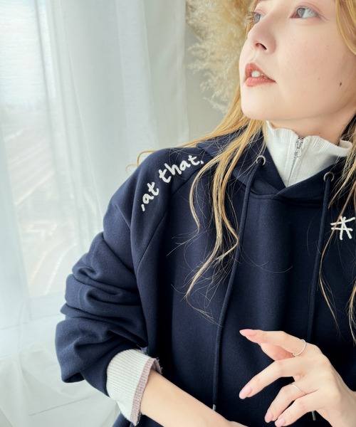 「Java」 プルオーバーパーカー LARGE 杢グレー レディース_画像6