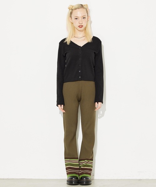 「X-girl」 長袖カットソー S ライトブルー レディース_画像7