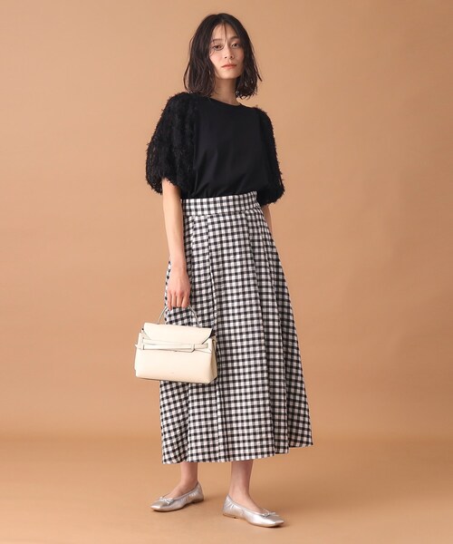 「DRESSTERIOR」 半袖カットソー 38 ブラック レディース_画像3