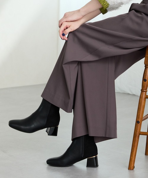 WA ORiental TRaffic ブーツ コーデュロイ コンビ ショートブーツ