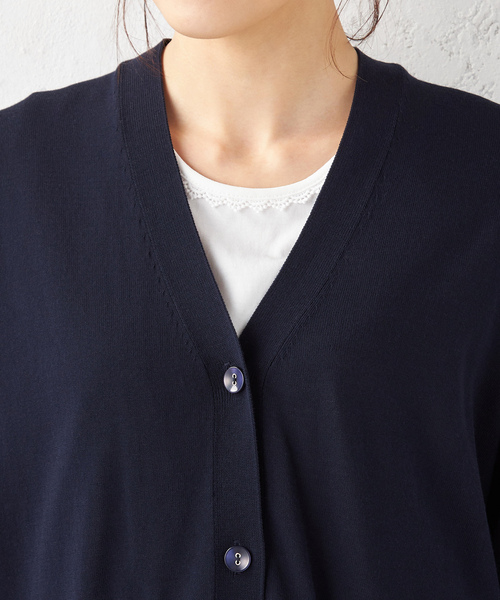 「Petit Honfleur」 カーディガン M グリーン レディース_画像4