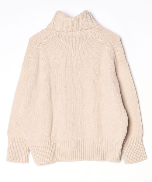 ギャルリーヴィー　アルパカ　ニット　ドロップショルダー　クルーネック　ホワイト ロイヤルベビーアルパカ クルーネックプルオーバー | GALERIE VIE