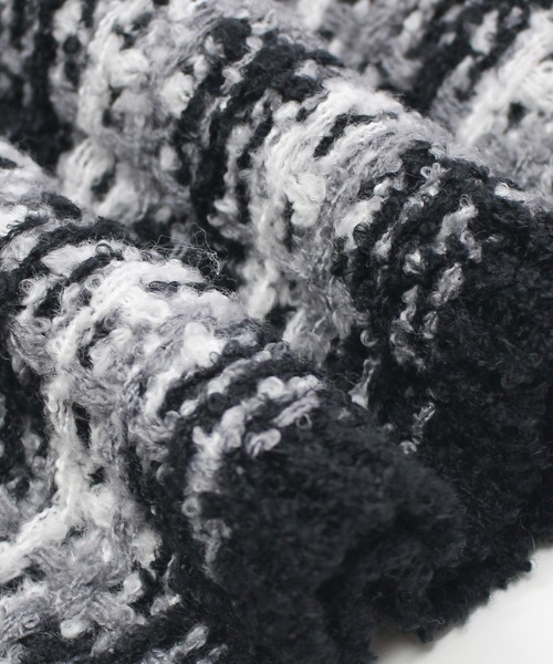 「LAVEANGE」 ノーカラージャケット 3L ブルー レディース_画像4