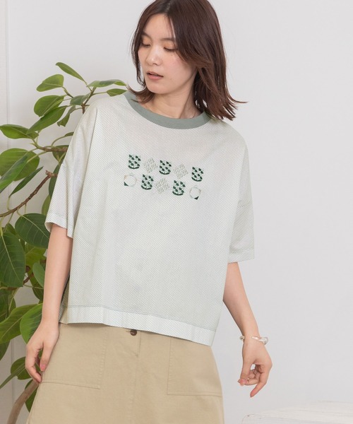 「POU DOU DOU」 半袖ブラウス 3 ライトブルー レディース_画像2