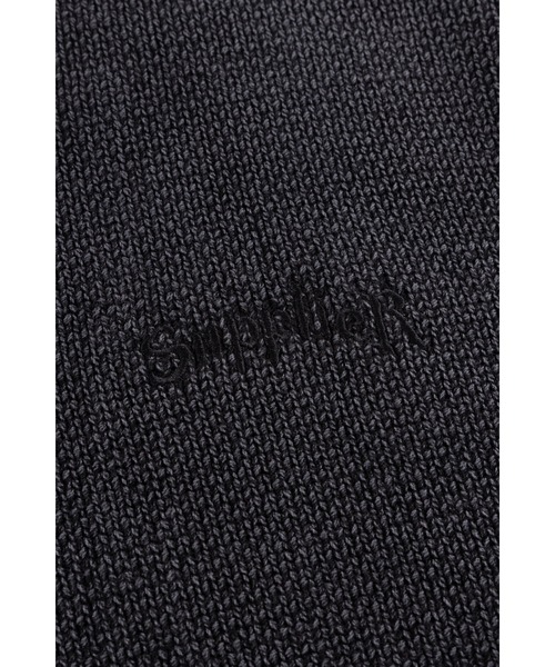 セーター ニット ニット｜Distressed Cross Leather Patch Crew Knit V2｜SUPPLIER メンズ レディース
