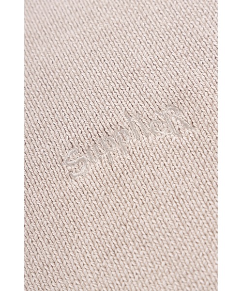 セーター ニット ニット｜Distressed Cross Leather Patch Crew Knit V2｜SUPPLIER メンズ レディース