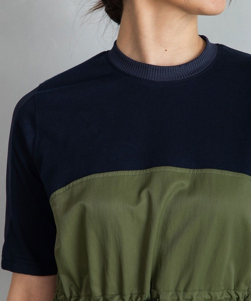 「MARECHAL TERRE」 半袖カットソー MEDIUM ホワイト×ブラック レディース_画像6