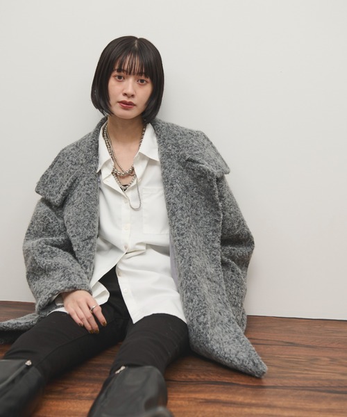 「Shelly island」 ジャケット FREE グレー レディース_画像2