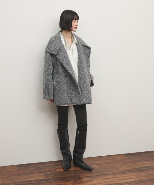 「Shelly island」 ジャケット FREE グレー レディース_画像3