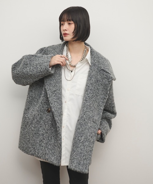 「Shelly island」 ジャケット FREE グレー レディース_画像4