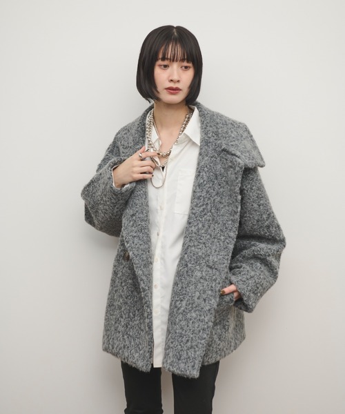 「Shelly island」 ジャケット FREE グレー レディース_画像5