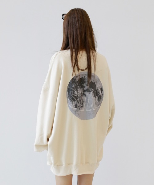 「minsobi」 スウェットカットソー FREE ベージュ メンズ_画像5