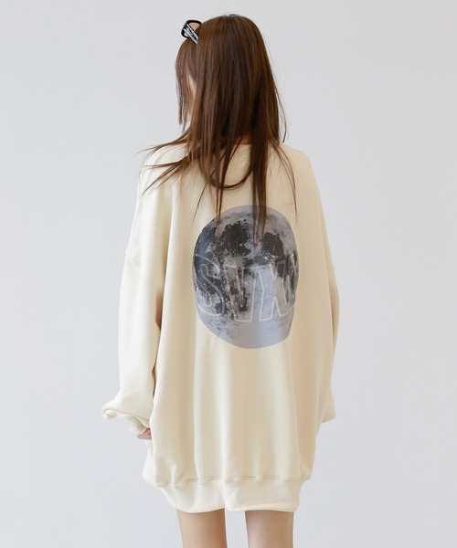 「minsobi」 スウェットカットソー FREE ベージュ メンズ_画像6